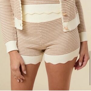 Rachel Parcell Knit Scallop Pull On Short